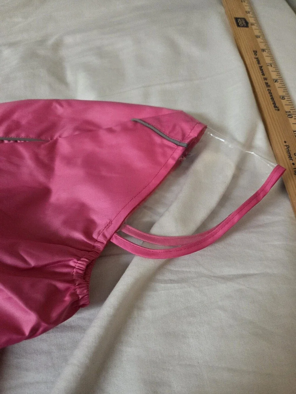 Pink Waterproof Pet Raincoat